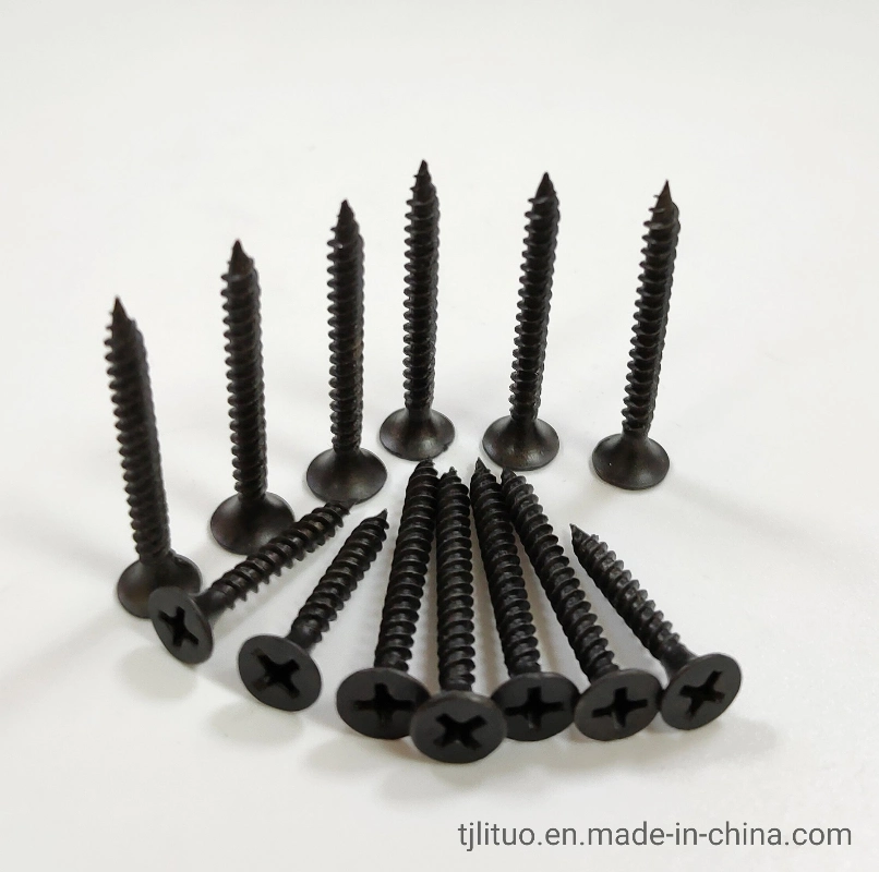 China Making Machine Bugle Head Gypsum Board 3.5X25 Black Drywall Screw