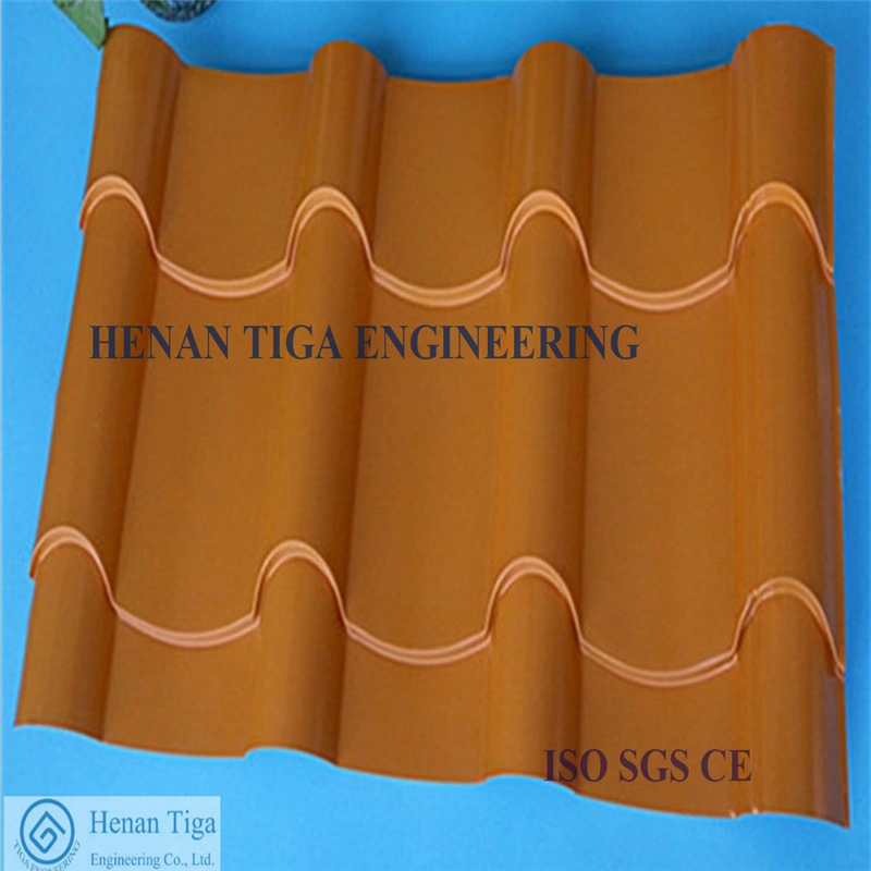 Tiga Factory Supply Prepainted Roofing Tiles / Colorful Glazed Steel Roofing Tiles
