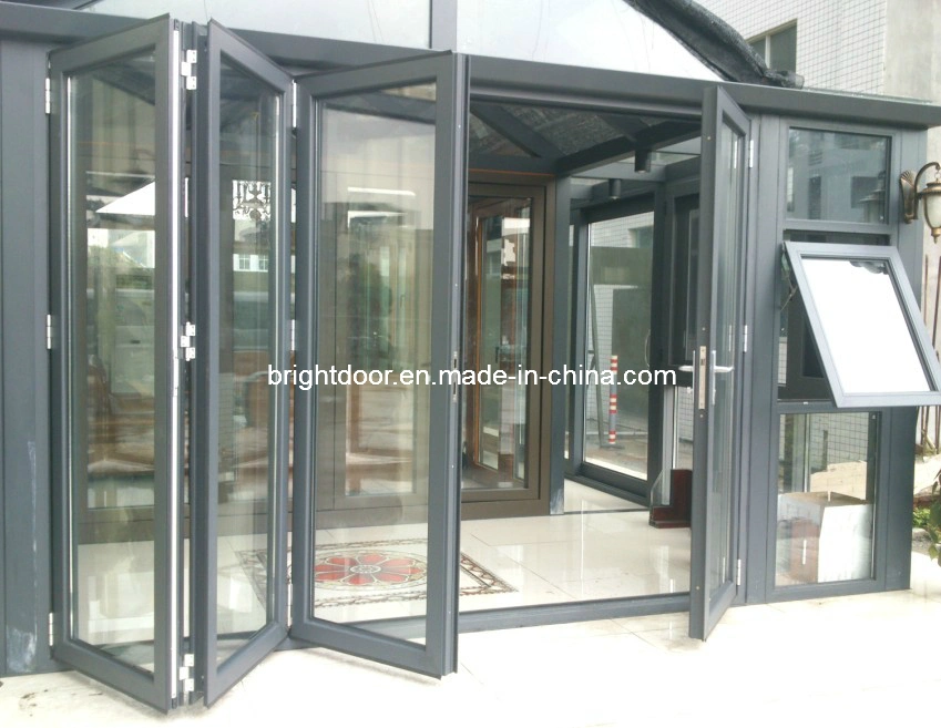 Aluminium Folding Screen Door High Quality with Mesh Screen