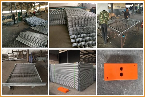 Hot-Dipped Galvanized Chain Link Temporary Fence for Us Market