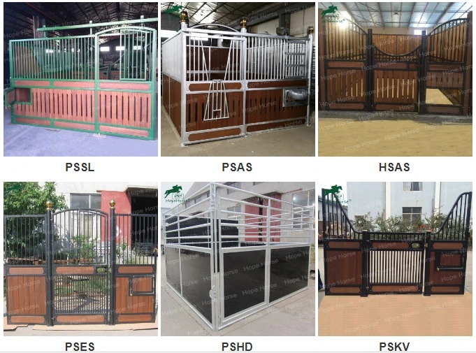 Hot DIP Galvanized Galvanised Steel Horse Stable with Steel Frame