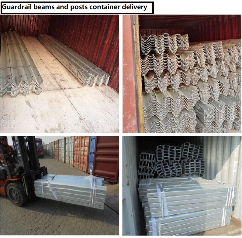 Galvanised Steel Highway Guardrail Corrugated Highway Steel Barrier