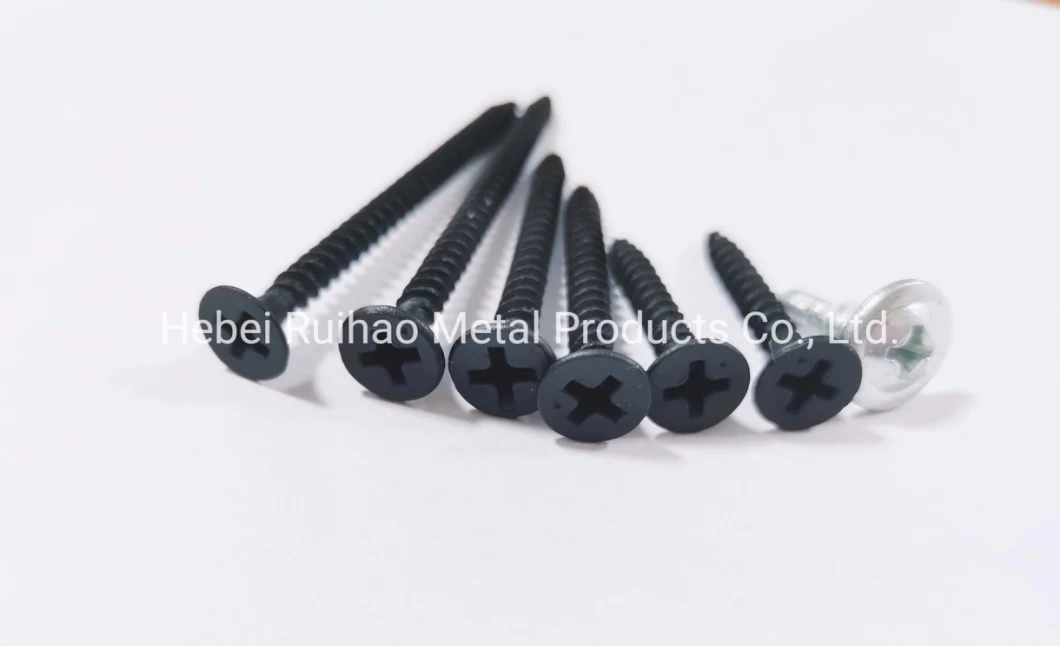 Plasterboard Tornillo Drywall Screws Nail/Black Phosphated Galvanized Coarse Fine Thread Self Tapping Drywall Screw