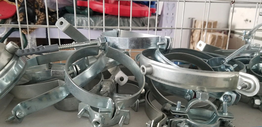 Hot DIP Galvanized Drain Pipe Clamps with Nail 140mm