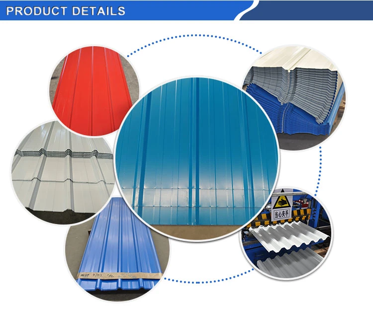 Full Hard 0.45mm Corrugated Galvanized Iron Zinc Metal Corrugated Steel Roofing Sheet for Building Materials