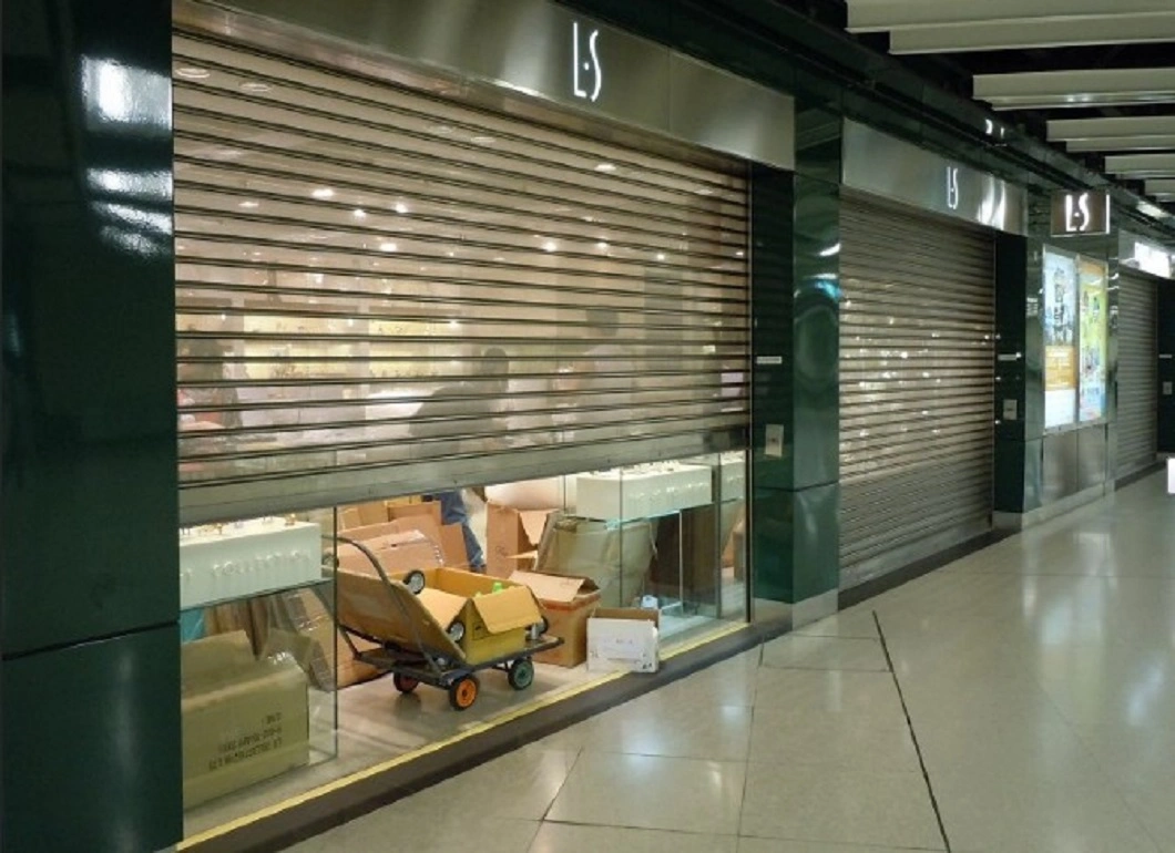 Micorperforated Galvanized Steel Roll up Door Galvanised Steel Rolling Shutter Door for Shopping Mall and Airport