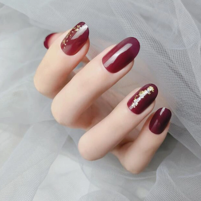 Gold Foil Fashion Classic Wearable Products Japanese Summer Removable Iced Bean Paste False Nails
