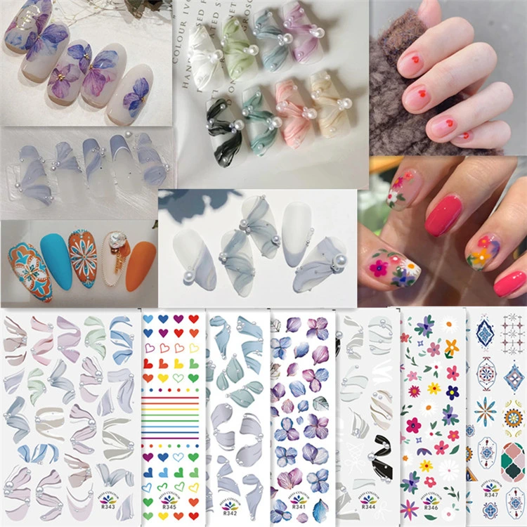 Wholesale Customized Nail Art Sticker Full Cover Nail Polish Sticker for Nail Design