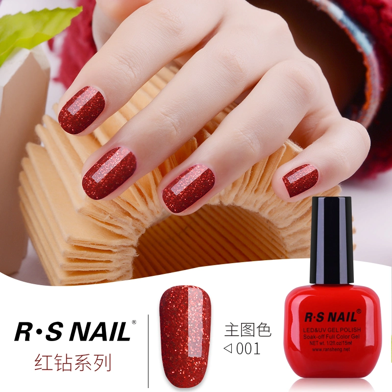 Ransheng New Product Red Diamond Color Gel Polish