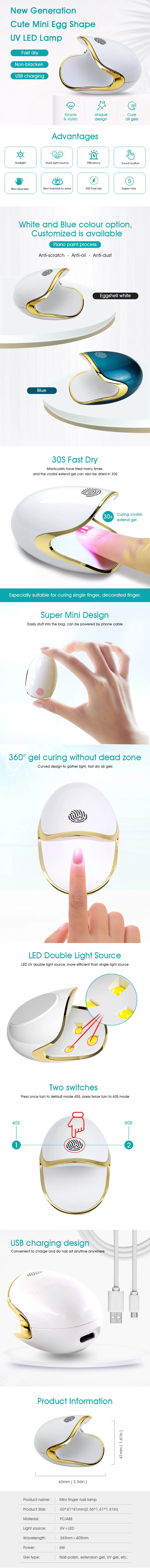 latest Product 2021 Nail Polish Gel UV LED Lamp Rechargeable Gel Curing Lamp Nail Dryer