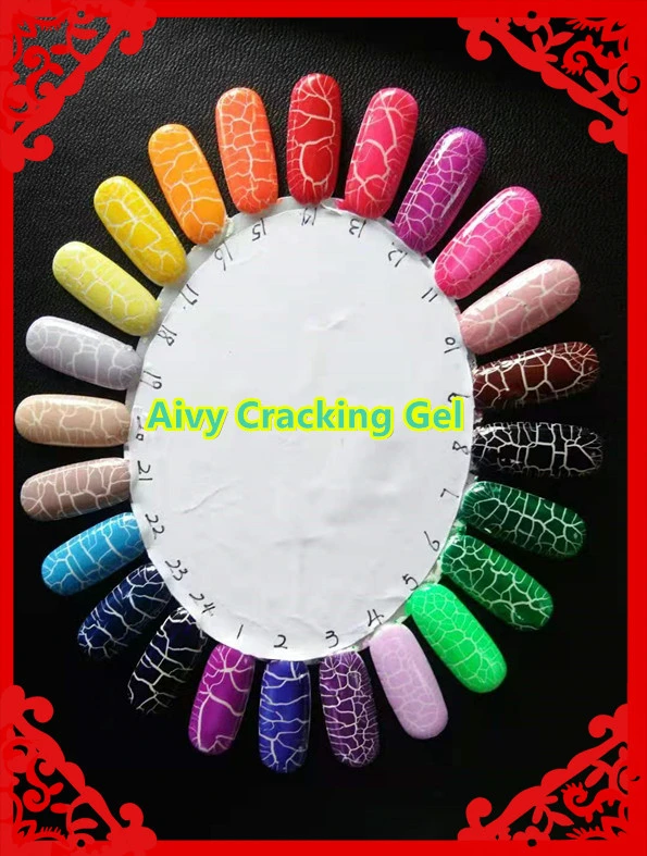 Aivy Popular and Fashion Crackle UV Gel Polish Soak off Cracking Effect Gel Nail Polish