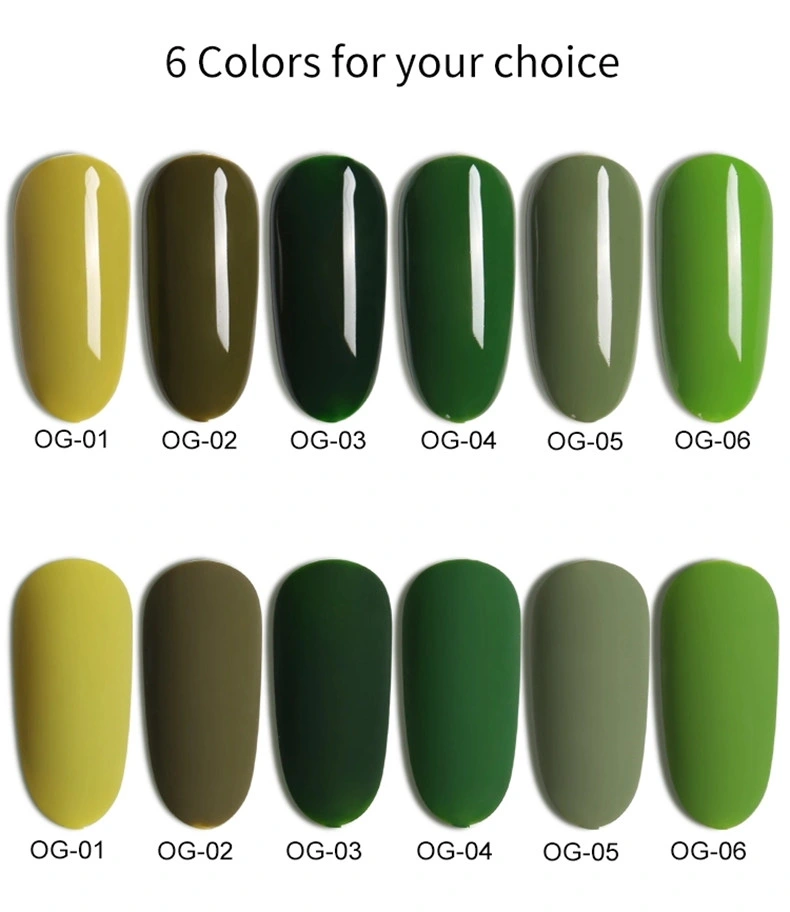 as 3D Olive Emerald Green Color Polish Nail Gel Varnish Primer for Nails Manicure UV Lamp Gel Nail Polish