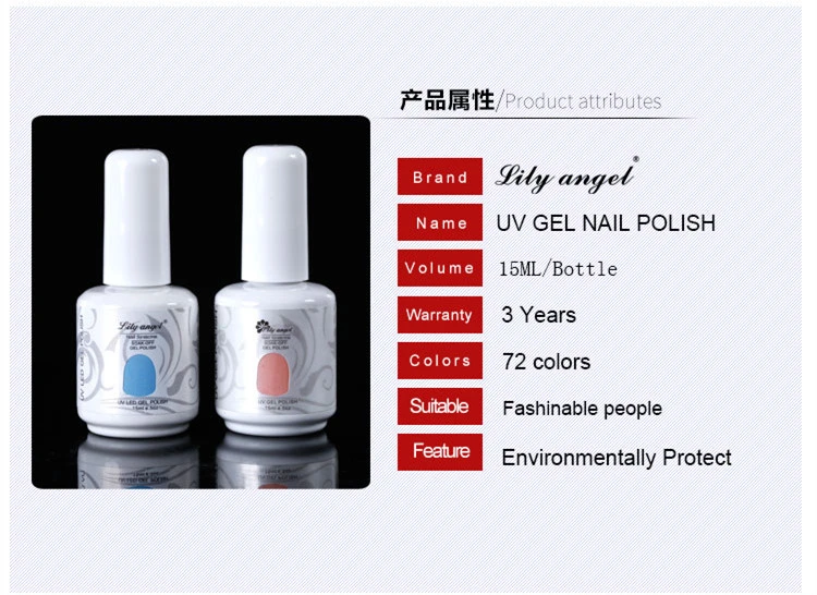 15ml UV LED Healthy Environmental Material Curing Color Gel Manicure Nails Polish Kit