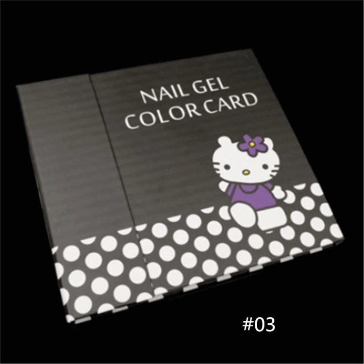 Professional Nail Art Gel Polish Color Display Card Board/ Nail Salon Color Display Chart Frame