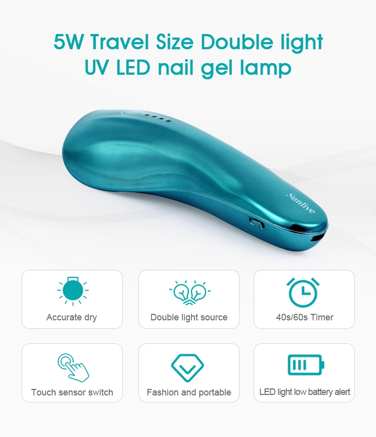 2021 Innovative Global Fashion Mini Finger UV LED Nail Gel Polish Lamp Plastic