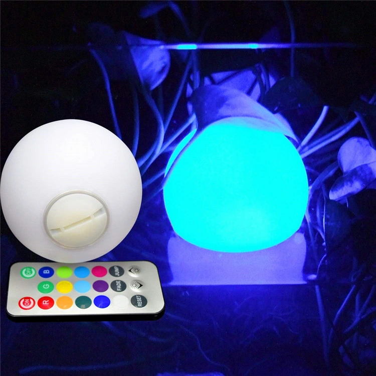 RGB Colour Changing Mood LED Light Globe Shape Floor Lamp LED Light Rechargeable Battery Remote Control