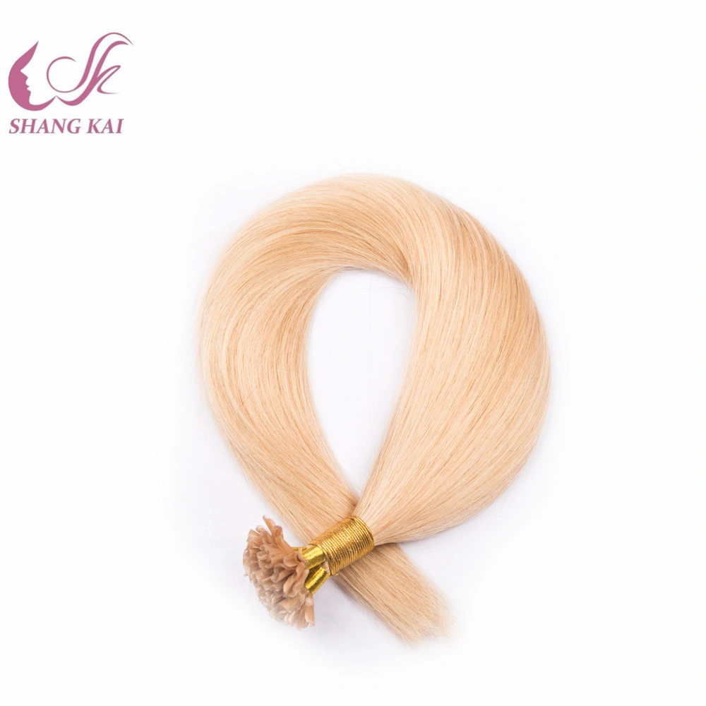 Factory Price Remy Virgin Double Drawn Pre-Bonded U Tip Nail Tip Russian Hair Extension