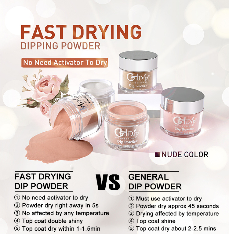 Nude Color Fast Drying Dipping Powder Match Gel Polish