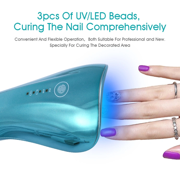 2021 Innovative Global Fashion Mini Finger UV LED Nail Gel Polish Lamp Plastic