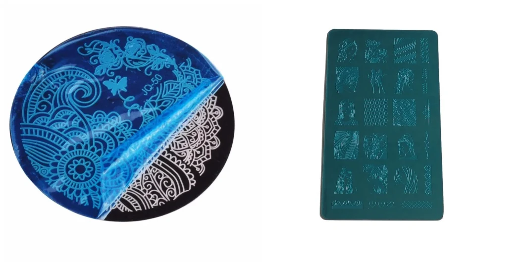 Metal Nail Art Stamping Plates Template Kit DIY Nail Polish Stamp Plate