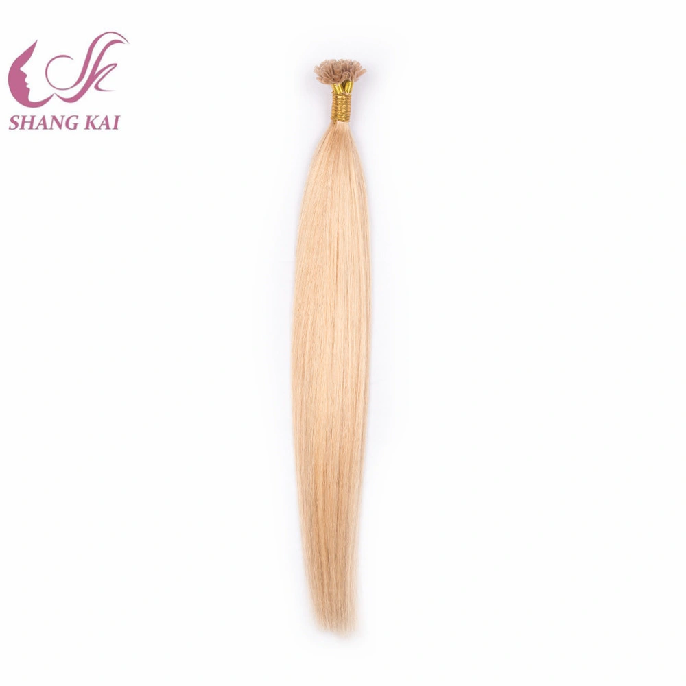 Factory Price Remy Virgin Double Drawn Pre-Bonded U Tip Nail Tip Russian Hair Extension