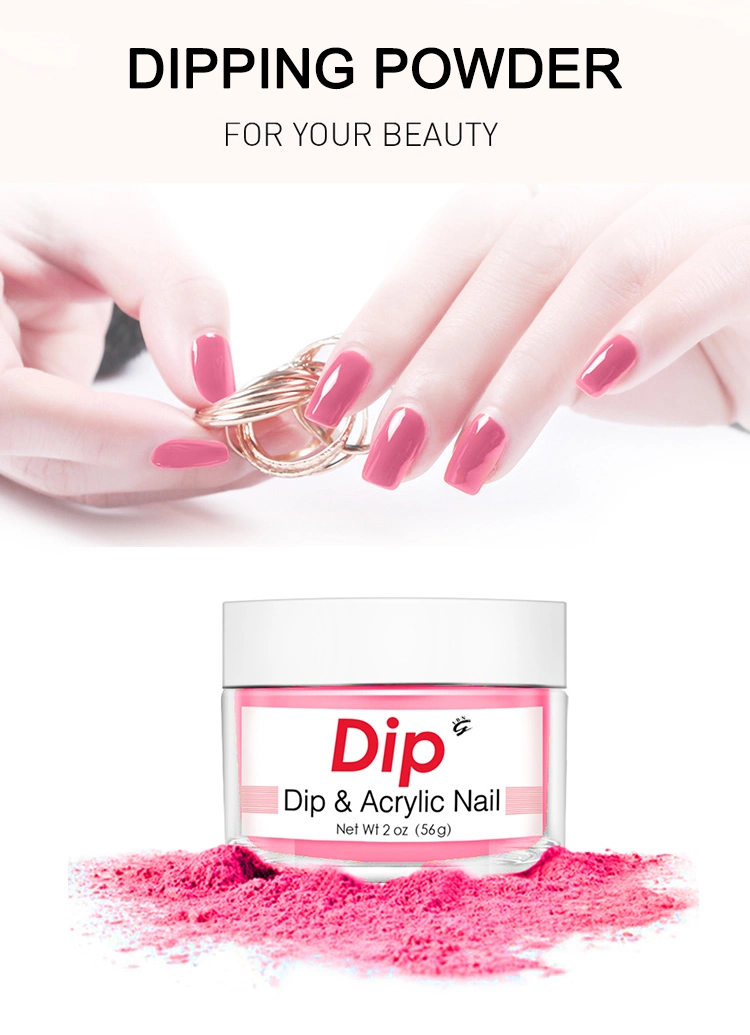 Natural Pink and White French Manicure DIP Powder Nail Polish