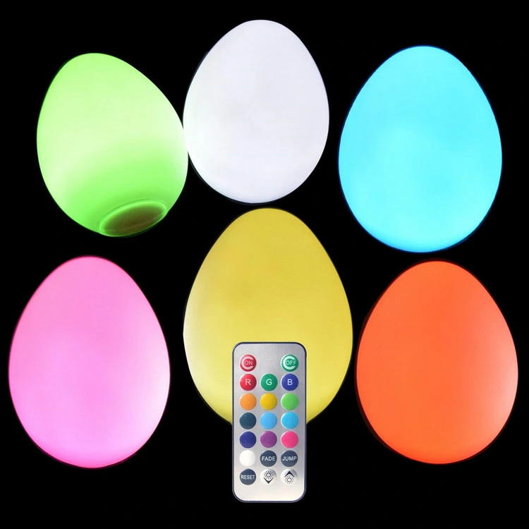 Rechargeable Battery Remote Control RGB Colour Changing Mood LED Light Globe Shape Floor Lamp LED Light