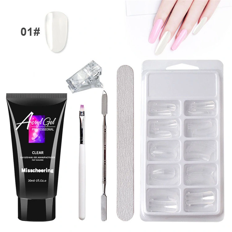 9 Pure Color Professional Painless Acrylic UV Extension Extended Builder Gel Polish Kit
