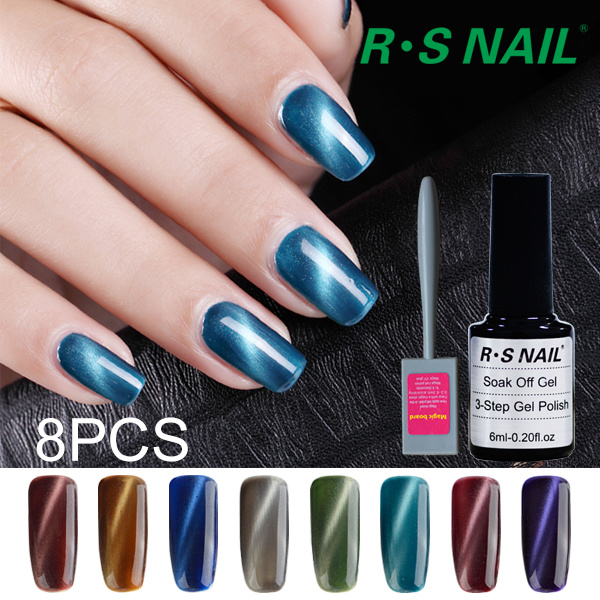 R. S New Arrival with Special Effects Chameleon Cat Eye Coat Gel Nail Polish