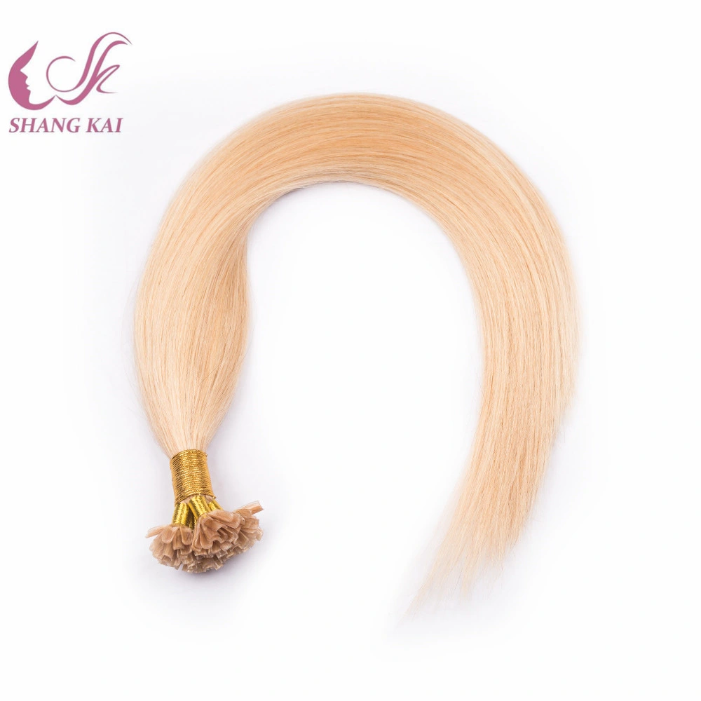 100% Virgin Remy Human Hair Blonde Color Russian Hair Nail Tip Hair Extension