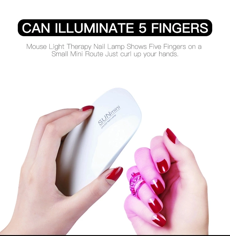 Professional High Quality Portable USB 6W Mini LED UV Nail Lamp for Nail Gel Polish Drying