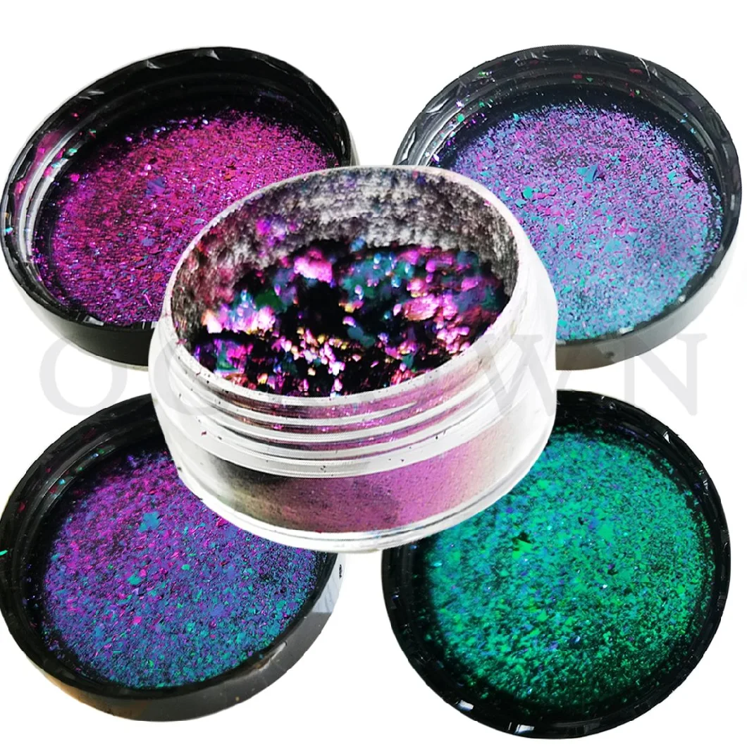 China Supplier Chameleon Polish Flakes Color Changing Flakes for Nail Art