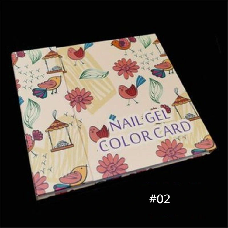 Professional Nail Art Gel Polish Color Display Card Board/ Nail Salon Color Display Chart Frame
