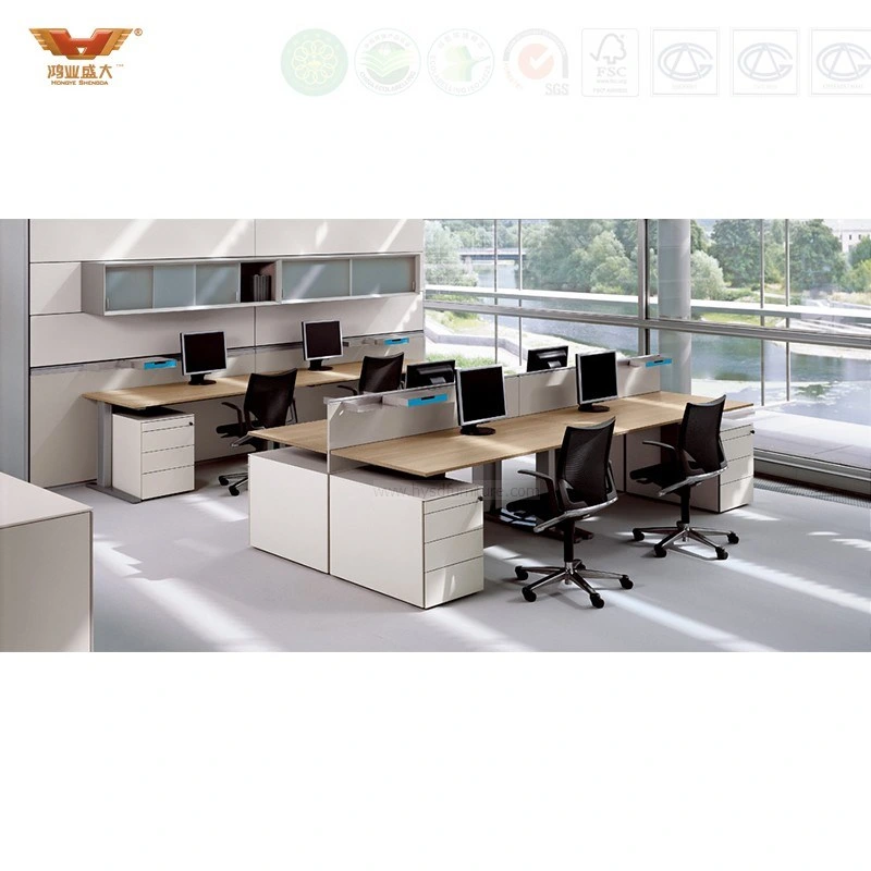 Durable Call Center Modular Wooden Office Computer Workstation (HY-255)