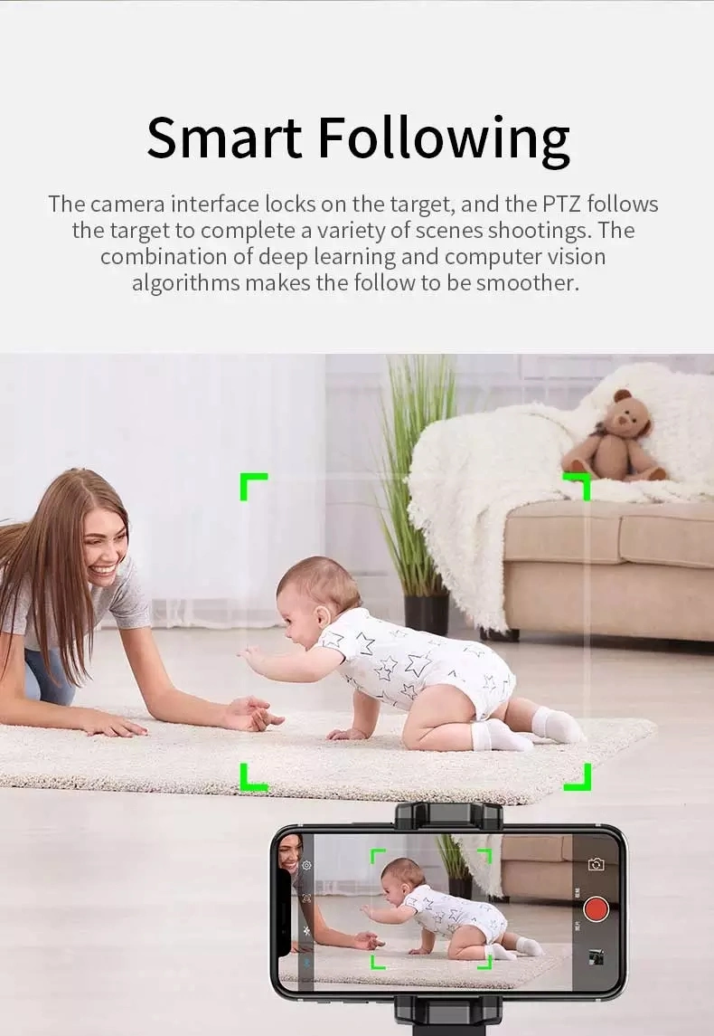 Auto Rotation Selfie Stick Face Focus Kickstand Mount Holder Universal Mobile Phone Holder