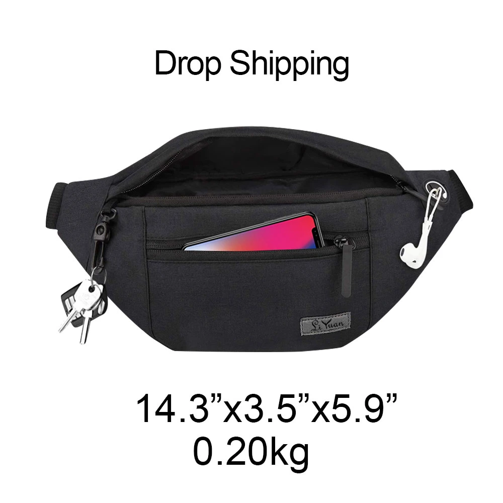 Sports Traveling Running Casual Hands-Free Waist Purse Pack Crossbody Phone Bag Carrying All Phones