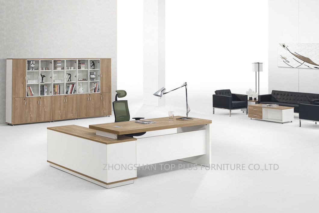 Melamine L Shape Office Desk Modern Office Table (M-1602)