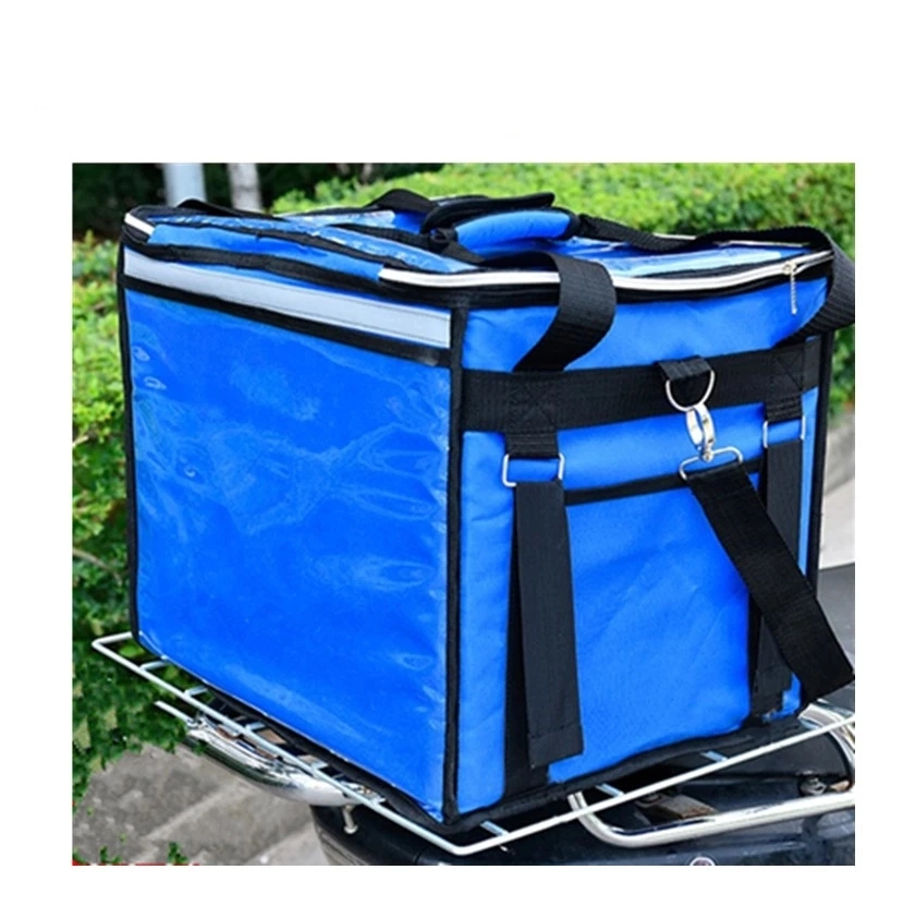 Waterproof Foldable Take-out Food Thermal Bag with Cup Holder Insulated Custom Delivery Bag