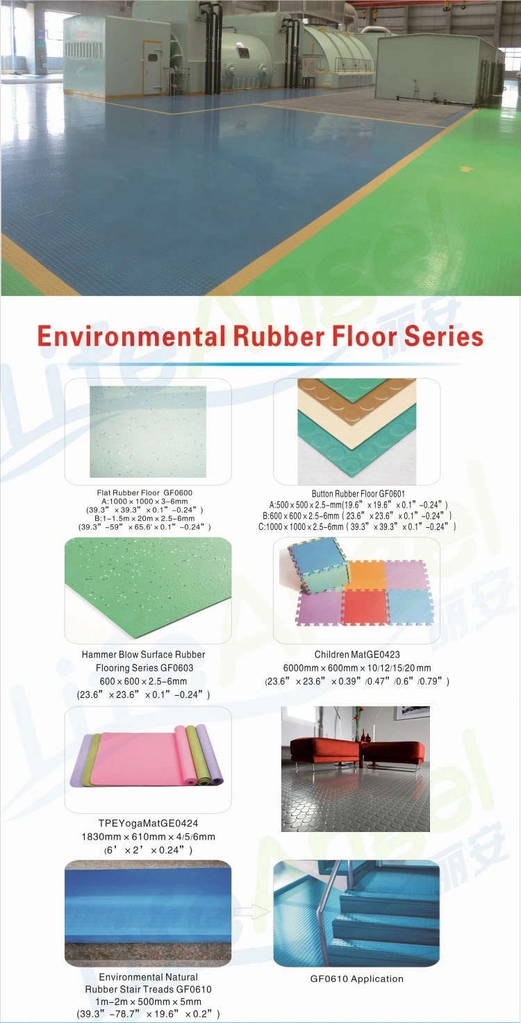 Anti Slip Workshop Rubber Sheet Anti-Slip Rubber Flooring
