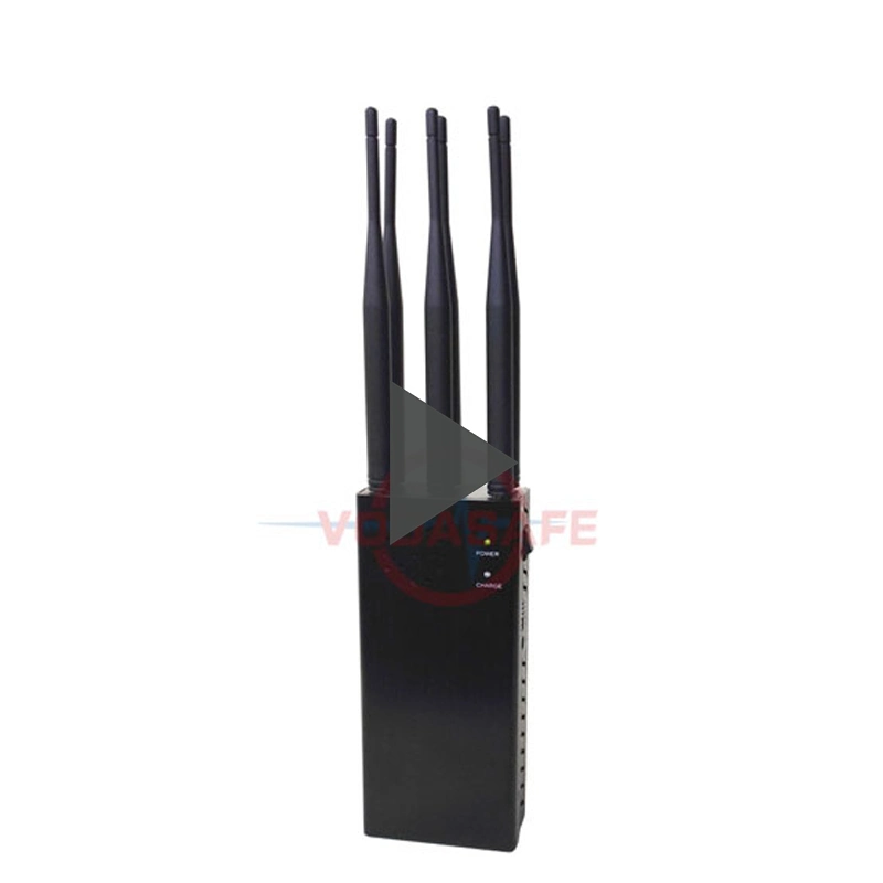 Wi-Fi GPS Lojack 6 Antennas Handheld Cell Phone Destroyer 6 Band Portable Cell Phone Jammers