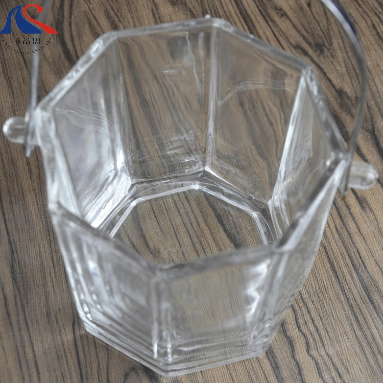 976ml Ice Bucket Octagon Shape Beer Cooler with Metal Holder