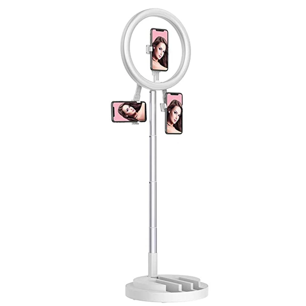 Desk Table Top Phone LED Selfie Light Flexible Triple Fill Light Selfie Ring Light Mobile Phone