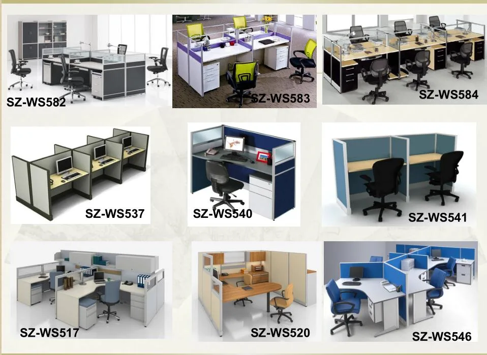 Modern Office Staff Computer Desk Cheap Call Center Cubicles (SZ-WS694)