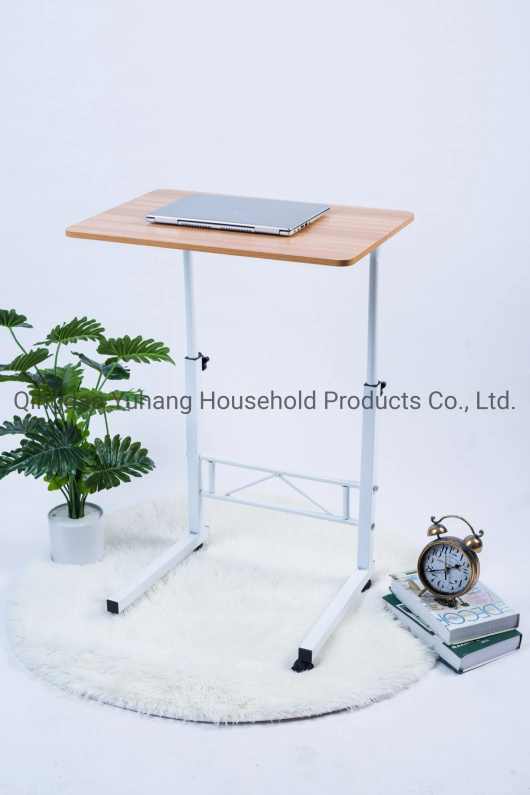 Height Adjustable Modern Home Sofa Bedside Computer Laptop Desk Table with Wheels M-X1911