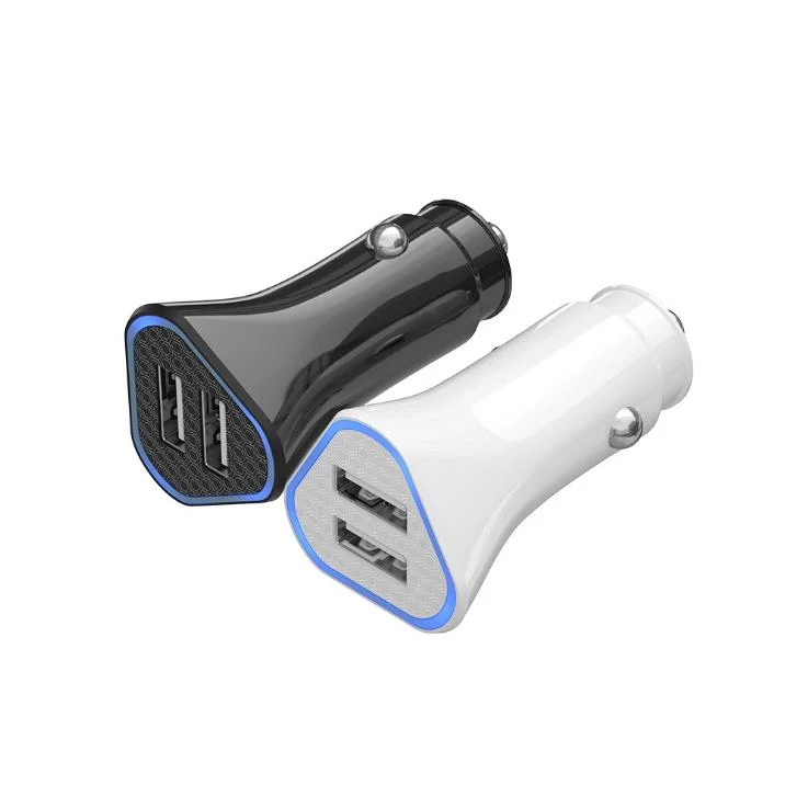 New Car Charging Accessories Multi 2 Ports Fast Car Charger for Mobile Phone