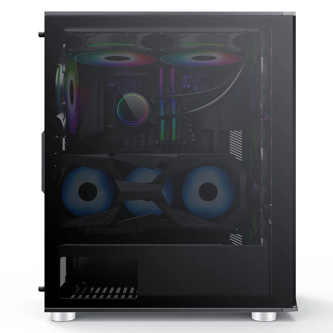 ATX Gaming Case, PC Gaming, Computer Parts, Computer Case, Cl-7713W Tempered Glass Design