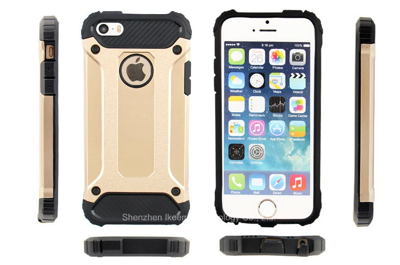 Wholesale Mobile Phone Accessories Spigen Tough Armor Mobile Cell Phone Case for iPhone 4 5 6 Plus, Hybrid Shockproof Plastic iPhone and Samsung Case