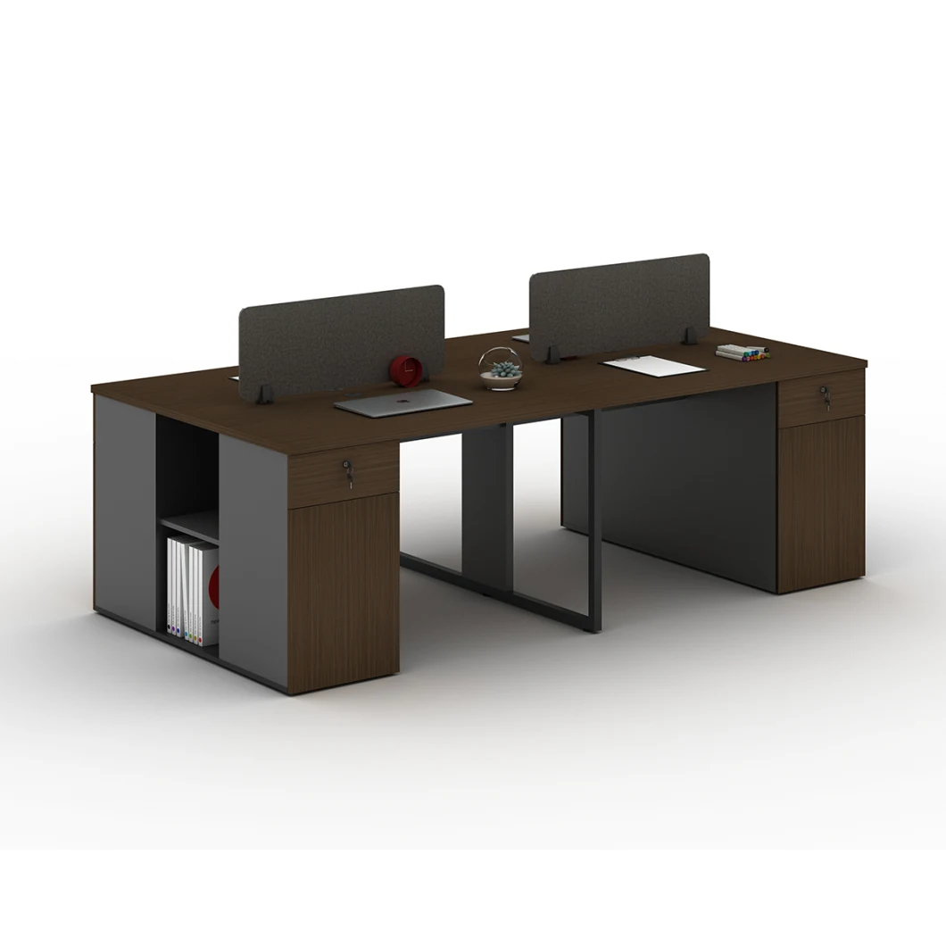 4 Person Seat Office Furniture Modern Computer Desk Modern Desk Office Workstation
