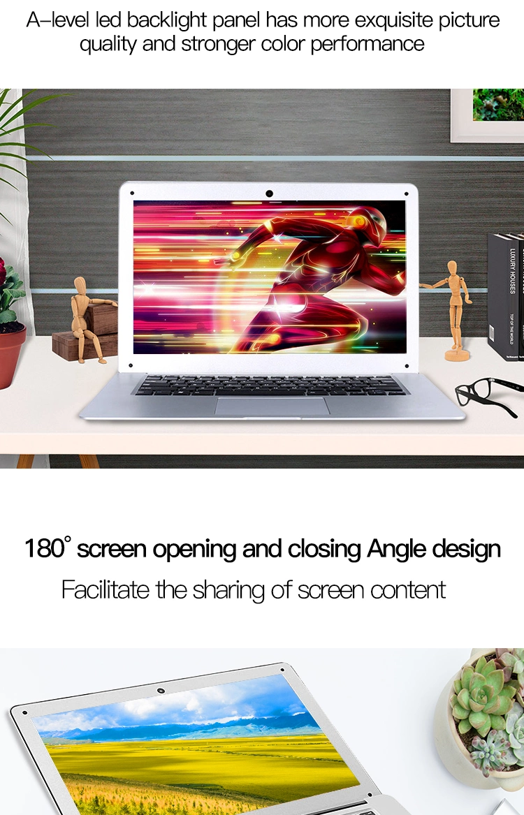 Ultra-Thin Laptop 15.6inch 14.1 Inch Students Laptops High Performance Notebook SSD Laptop Notebook Netbook