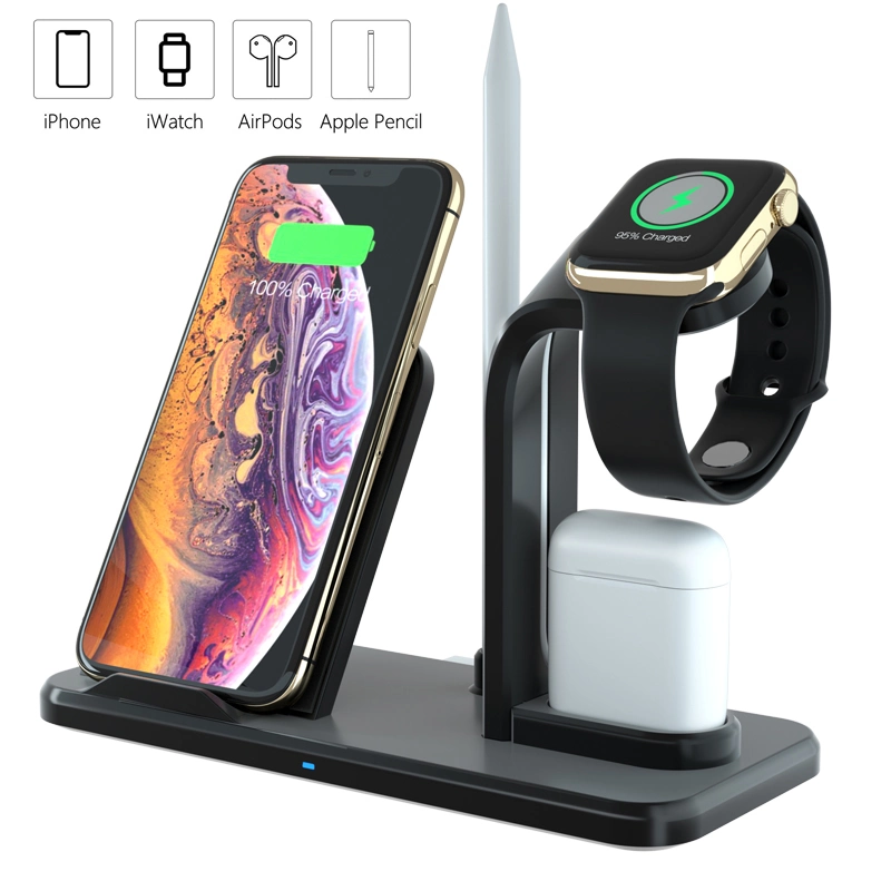 Mobile Phone Accessories Battery Wireless Charging Stand 3 in 1 Qi Fast Wireless Phone Charger